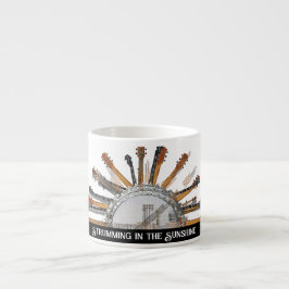 太陽の中のギターの弦 エスプレッソカップ