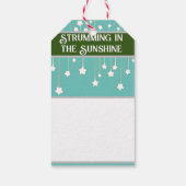 太陽の中のギターの弦 ギフトタグ (裏面)