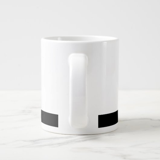 太陽の中のギターの弦 ジャンボコーヒーマグカップ (裏面)