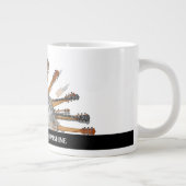 太陽の中のギターの弦 ジャンボコーヒーマグカップ (右)