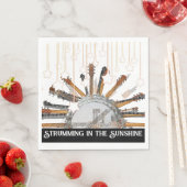 太陽の中のギターの弦 スタンダードランチョンナプキン (インサイチュ)