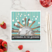 太陽の中のギターの弦 スタンダードランチョンナプキン (インサイチュ)