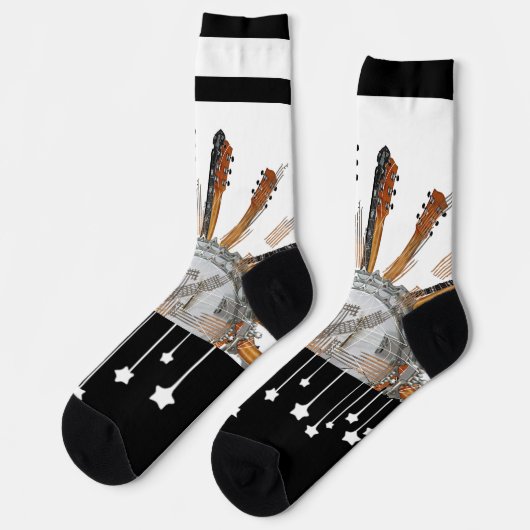 太陽の中のギターの弦 ソックス (左)