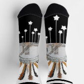 太陽の中のギターの弦 ソックス (上部)