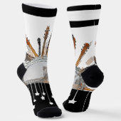 太陽の中のギターの弦 ソックス (傾斜あり)