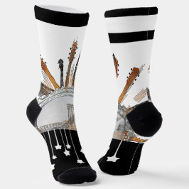 太陽の中のギターの弦 ソックス