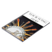 太陽の中のギターの弦 ノートブック (左側)