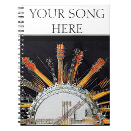 太陽の中のギターの弦 ノートブック