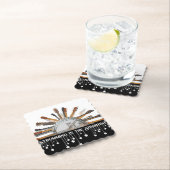 太陽の中のギターの弦 ペーパーコースター (インサイチュ)