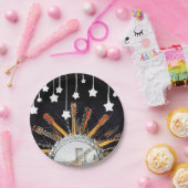 太陽の中のギターの弦 ペーパープレート (パーティー)