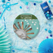 太陽の中のギターの弦 ペーパープレート (パーティー)