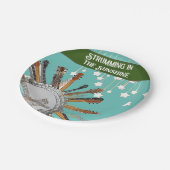 太陽の中のギターの弦 ペーパープレート (アングル)