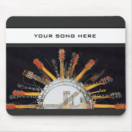 太陽の中のギターの弦 マウスパッド