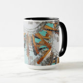 太陽の中のギターの弦 マグカップ (正面右)