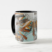 太陽の中のギターの弦 マグカップ (正面左)