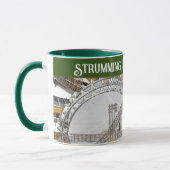 太陽の中のギターの弦 マグカップ (左)