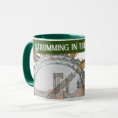 太陽の中のギターの弦 マグカップ (正面左)