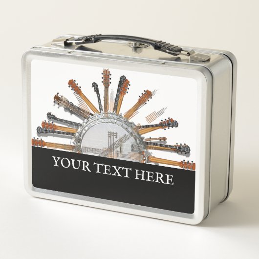 太陽の中のギターの弦 メタルランチボックス (裏面)