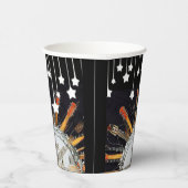 太陽の中のギターの弦 紙コップ (右)