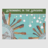 太陽の中のギターの弦 薄葉紙 (正面)