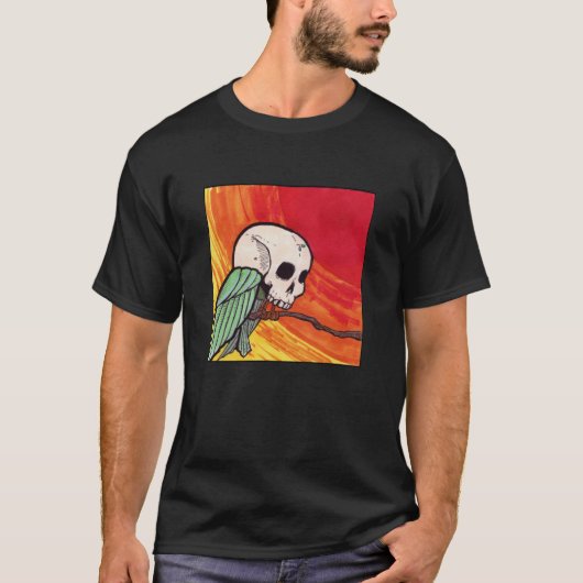 太陽の中のスカルバード Tシャツ (正面)