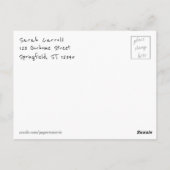 太陽の中のリンゴの花の写真：「考えあなたの」 ポストカード (裏面)