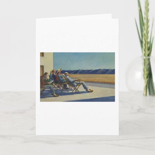 『太陽の中の人々 – エドワード・ホッパー』 カード (正面)