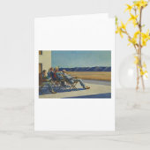 『太陽の中の人々 – エドワード・ホッパー』 カード (黄色い花)