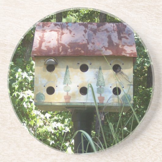 太陽の中の鳥小屋 コースター (正面)