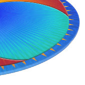 太陽の丸いガラスの切断ボードの目 カッティングボード (角)