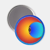 太陽の丸い磁石の目 マグネット (正面/裏面)