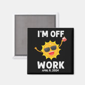 太陽の仕事オフTシャツ 日食 マグネット (正面/裏面)
