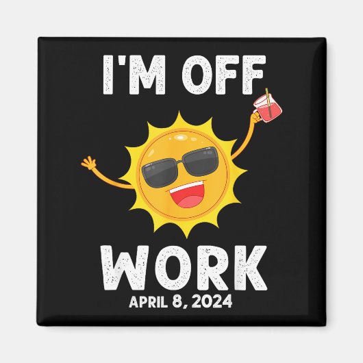 太陽の仕事オフTシャツ 日食 マグネット (正面)