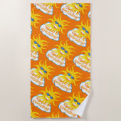 太陽の健康 – ビタミンD革命 ビーチタオル (正面)