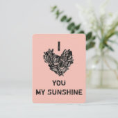 「太陽の光が大好き」おもしろいかわいいカッコいいユニーク シーズンカード (スタンド正面)