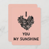 「太陽の光が大好き」おもしろいかわいいカッコいいユニーク シーズンカード (正面/裏面)