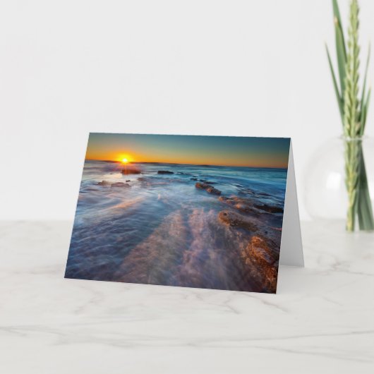 太陽の光が太平洋を照らす海 カード (正面)