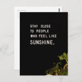 太陽の光が好きな人々の近感じくに滞在する ポストカード (正面/裏面)