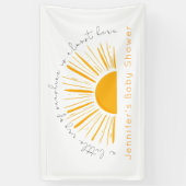 太陽の光が少しここに差し込んでいる 横断幕 (縦)