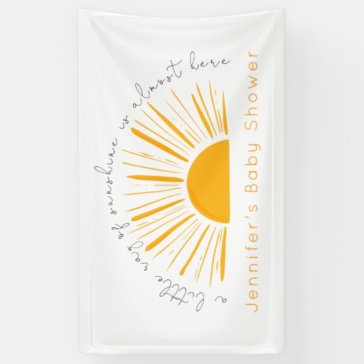 太陽の光が少しここに差し込んでいる 横断幕 (縦)