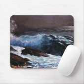 太陽の光が海岸に素晴らしあ絵画る マウスパッド (マウス)