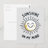 太陽の光が私の心に ポストカード (正面/裏面)
