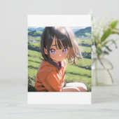 太陽の光が降り注ぐ草原の少女 招待状 (スタンド正面)