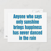 太陽の光だけを言えば幸せになる ポストカード (正面/裏面)