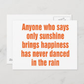 太陽の光だけを言えば幸せになる ポストカード (正面/裏面)