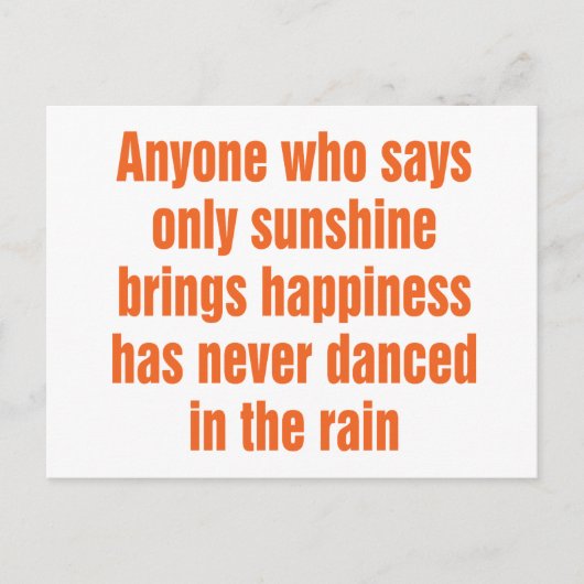 太陽の光だけを言えば幸せになる ポストカード (正面)