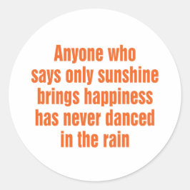 太陽の光だけを言えば幸せになる ラウンドシール