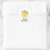 太陽の光だ。花。 スクエアシール (バッグ)