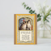 太陽の光と喜びあなたの誕生日、ヴィンテージ ポストカード (スタンド正面)