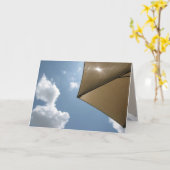 太陽の光と平和な日 – 誕生日カード カード (黄色い花)